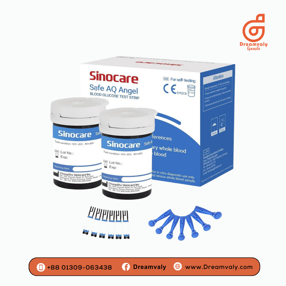 Sinocare Safe accu Test Strips 50Pcs-Dreamvaly