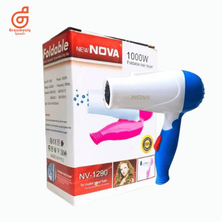 Nova NV 1290 Folding Hair Dryer-Dreamvaly